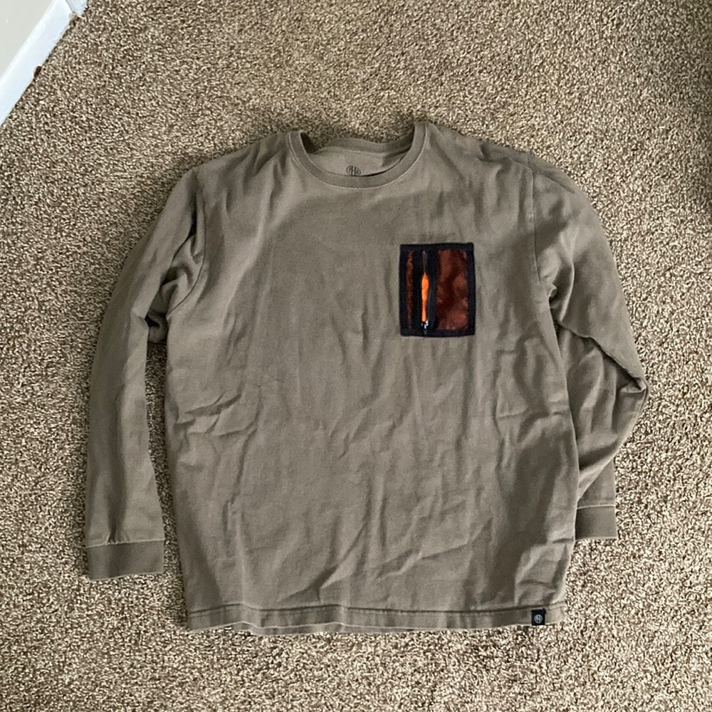 ASOS crewneck with zip up pocket